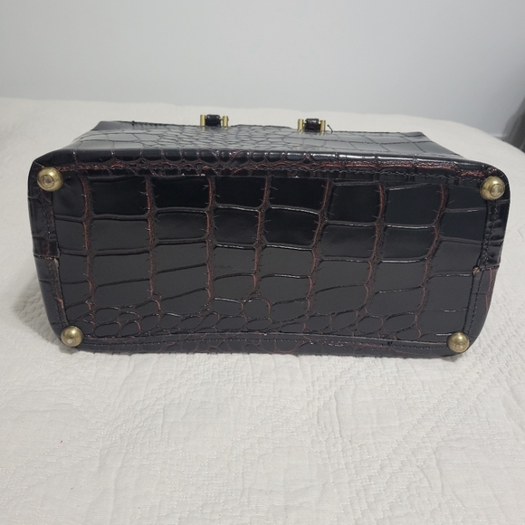 Vintage Leather Alligator Croc Embossed Doctor Bag - Picture 6 of 8